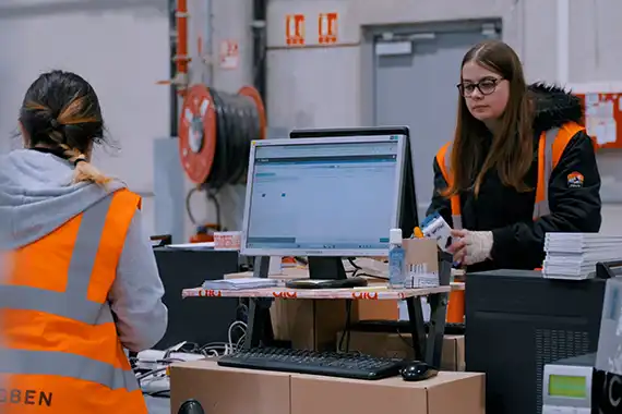 Utilisateurs WMS dans entrepôt