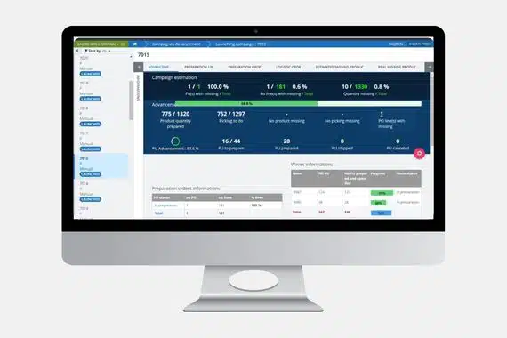 ODATIO wms tms oms screen