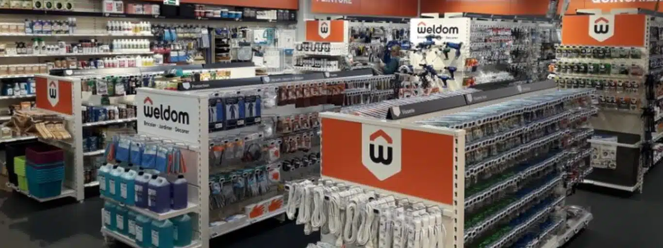intérieur d'un magasin Weldom