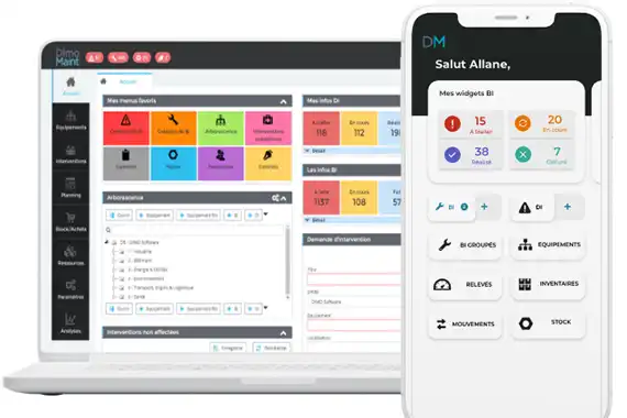 Ecran appli Migen site SAVOYE